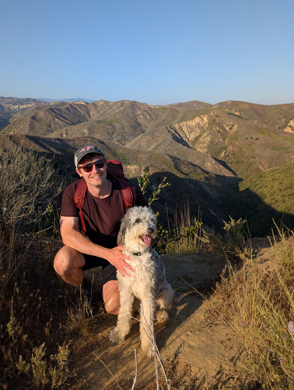 Dan Kanefsky with his dog Emmy